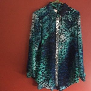 Chico’s embellished shirt